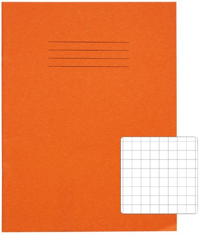 Rhino Exercise Book 10mm Square 80P 9x7 Orange (Pack of 100) VC46834