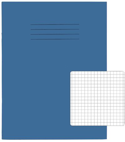 Rhino Exercise Book 5mm Square 9x7 Light Blue (Pack of 100) VC47289