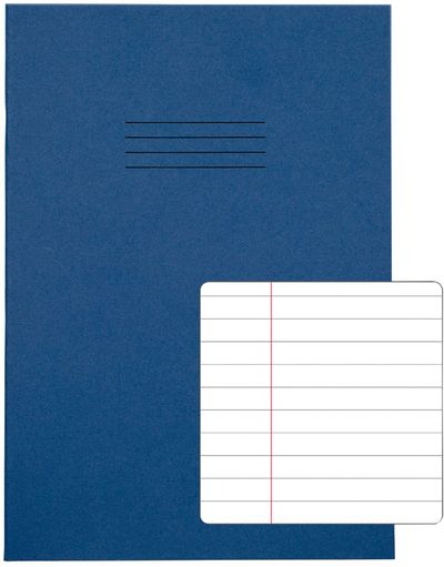 Rhino Exercise Book 8mm Ruled 64P A4 Dark Blue (Pack of 50) VC48394
