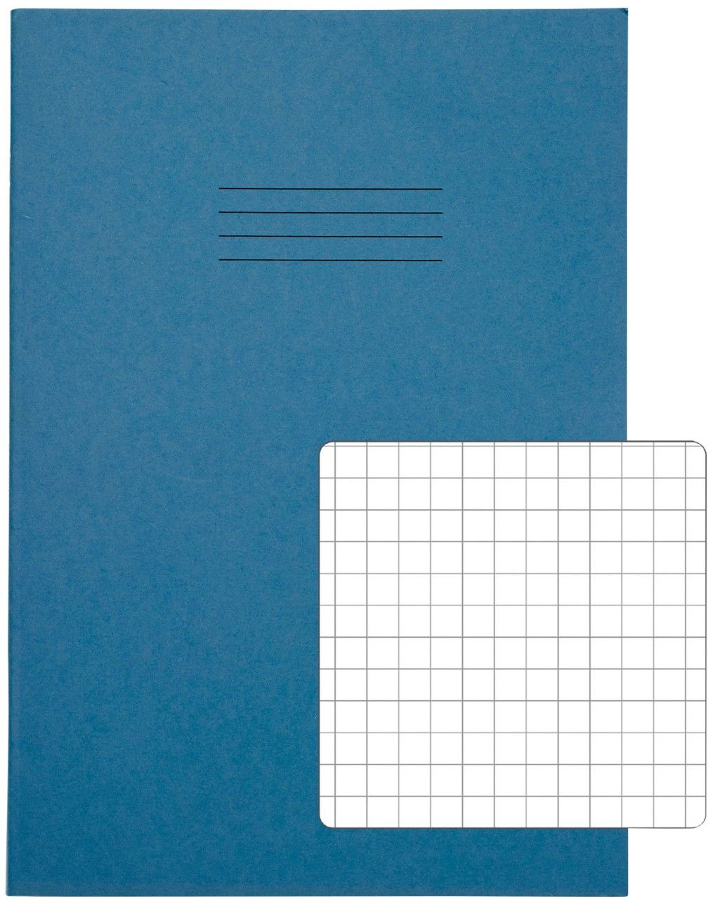 Rhino Exercise Book 7mm Square 80P A4 Light Blue (Pack of 50) VC48418 - Image 1