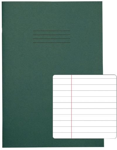Rhino Exercise Book 8mm Ruled 80P A4 Dark Green (Pack of 50) VC48432