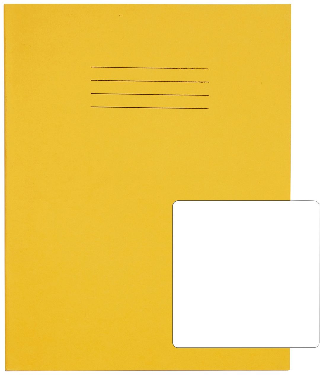 Rhino Exercise Book Plain 80 Pages 9x7 Yellow (Pack of 100) VC48990 - Image 1