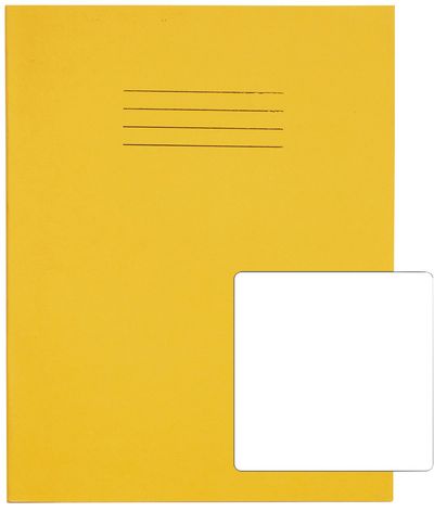 Rhino Exercise Book Plain 80 Pages 9x7 Yellow (Pack of 100) VC48990