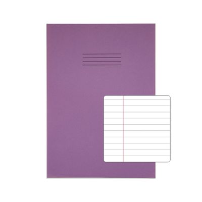Rhino 13 x 9 A4+ Oversized Exercise Book 80 Page Purple F8M (Pack of 5