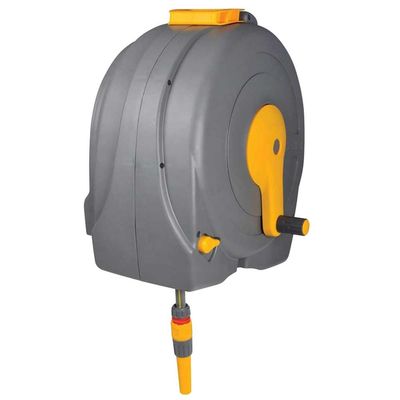 Hozelock 100-001-093 2496 Wall Mounted 40M Fast Reel + 40M Of 12.5Mm Hose