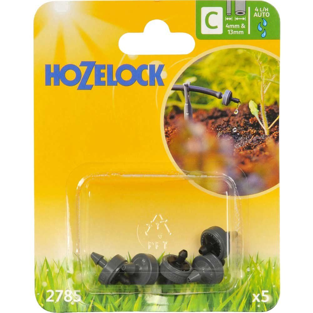 Hozelock 100-001-366 2785 End Line Pressure Dripper 4Mm/13Mm (Pack 5) - Image 1