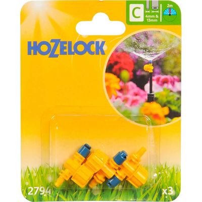 Hozelock 100-001-384 2794 Adjustable 180° Micro Spray Jet (Pack 3)
