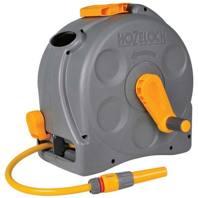 Hozelock 100-000-918 2415 25M 2-In-1 Compact Hose Reel + 25M Of Starter Hose