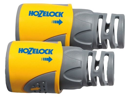 Hozelock 100-000-518 2050 Hose End Connector Plus For 12.5-15Mm (1/2-5/8In) Hose (Twin Pack)