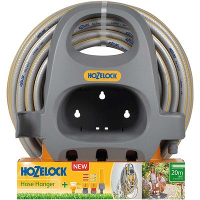 Hozelock 100-000-836 2364 Hose Hanger With 20M Hose & Fittings
