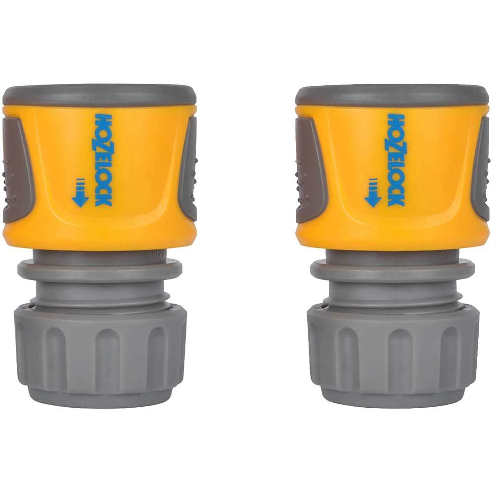 Hozelock 100-000-551 2070 Soft Touch Hose End Connector (Pack 2) - Image 1