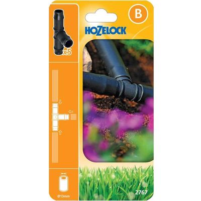 Hozelock 100-001-331 2767 T-Piece 13Mm (Pack 5)