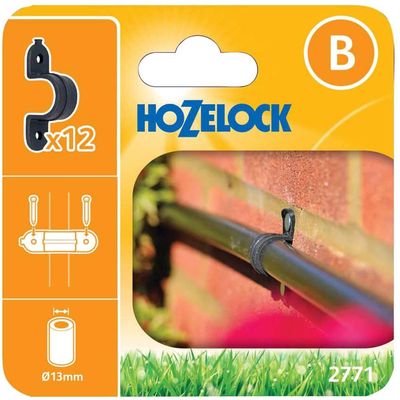 Hozelock 100-001-340 2771 Wall Clip 13Mm (Pack 12)