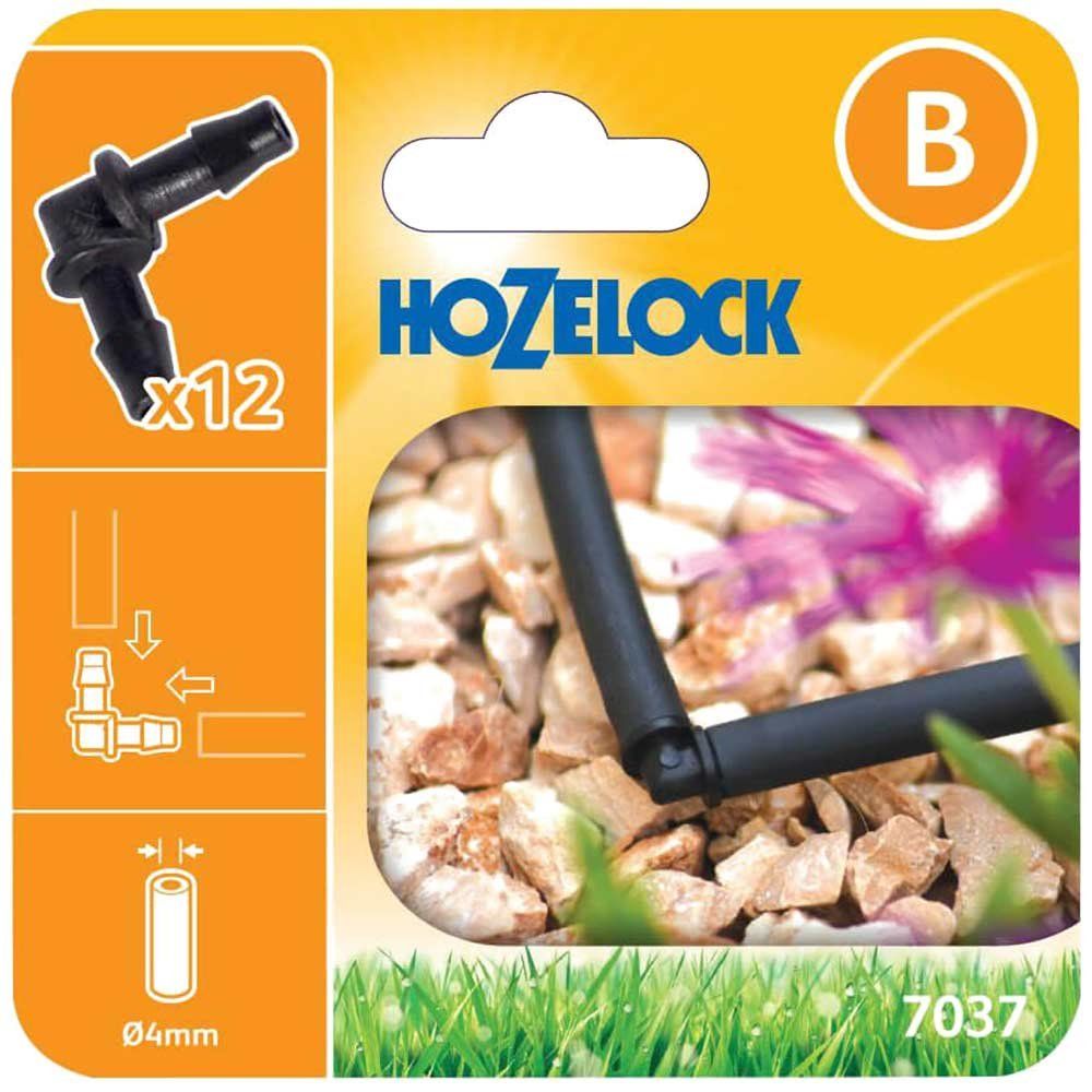 Hozelock MICRO Elbow Connector 5/32" / 4mm Pack of 12 - Image 1