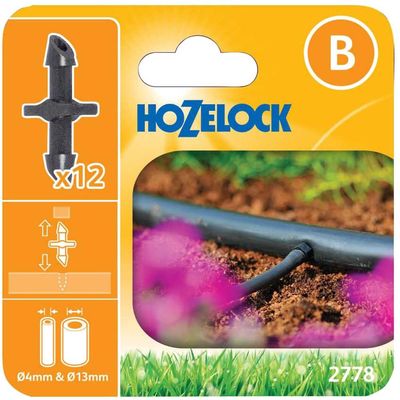 Hozelock 100-001-352 2778 Straight Connector 4Mm (Pack 12)
