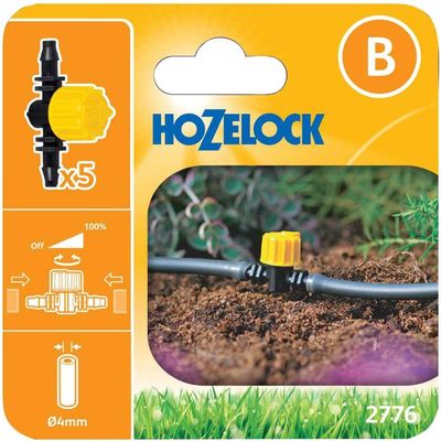 Hozelock 100-001-348 2776 Flow Control Valve 4Mm (5 Pack)