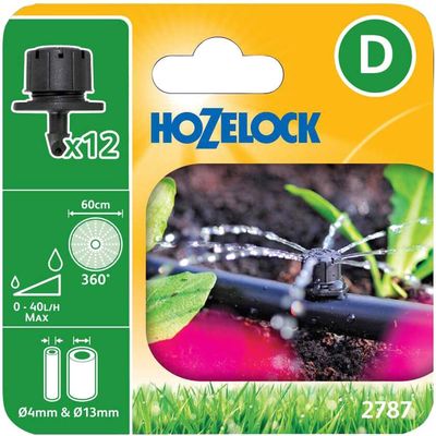 Hozelock 100-001-370 2787 End Of Line Adjustable Mini Sprinkler 4/13Mm (Pack 12)
