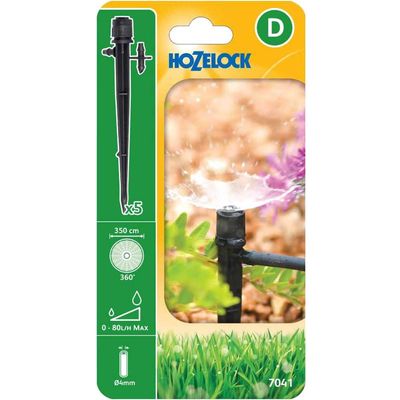 Hozelock MICRO 360° Spectrum Adjustable End Line Sprinkler 5/32" / 4mm Pack of 5