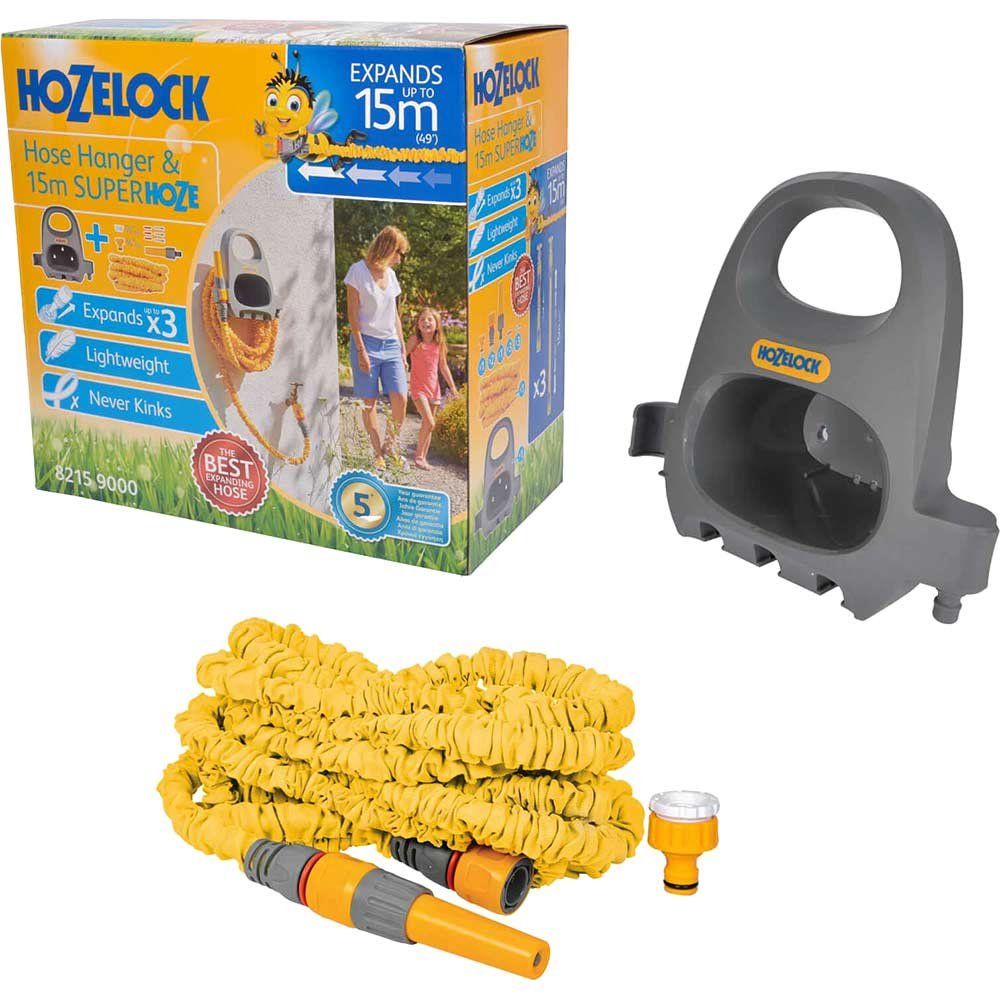 Hozelock Superhoze and Hose Hanger Set 15m - Image 1