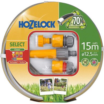Hozelock 100-100-581 7215P Starter Hose Starter Set 15M 12.5Mm (1/2In) Diameter