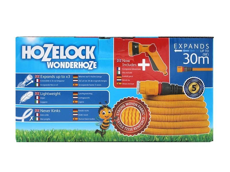 Hozelock 100-101-261 Wonderhoze 30M With Multi Spray Gun - Image 1