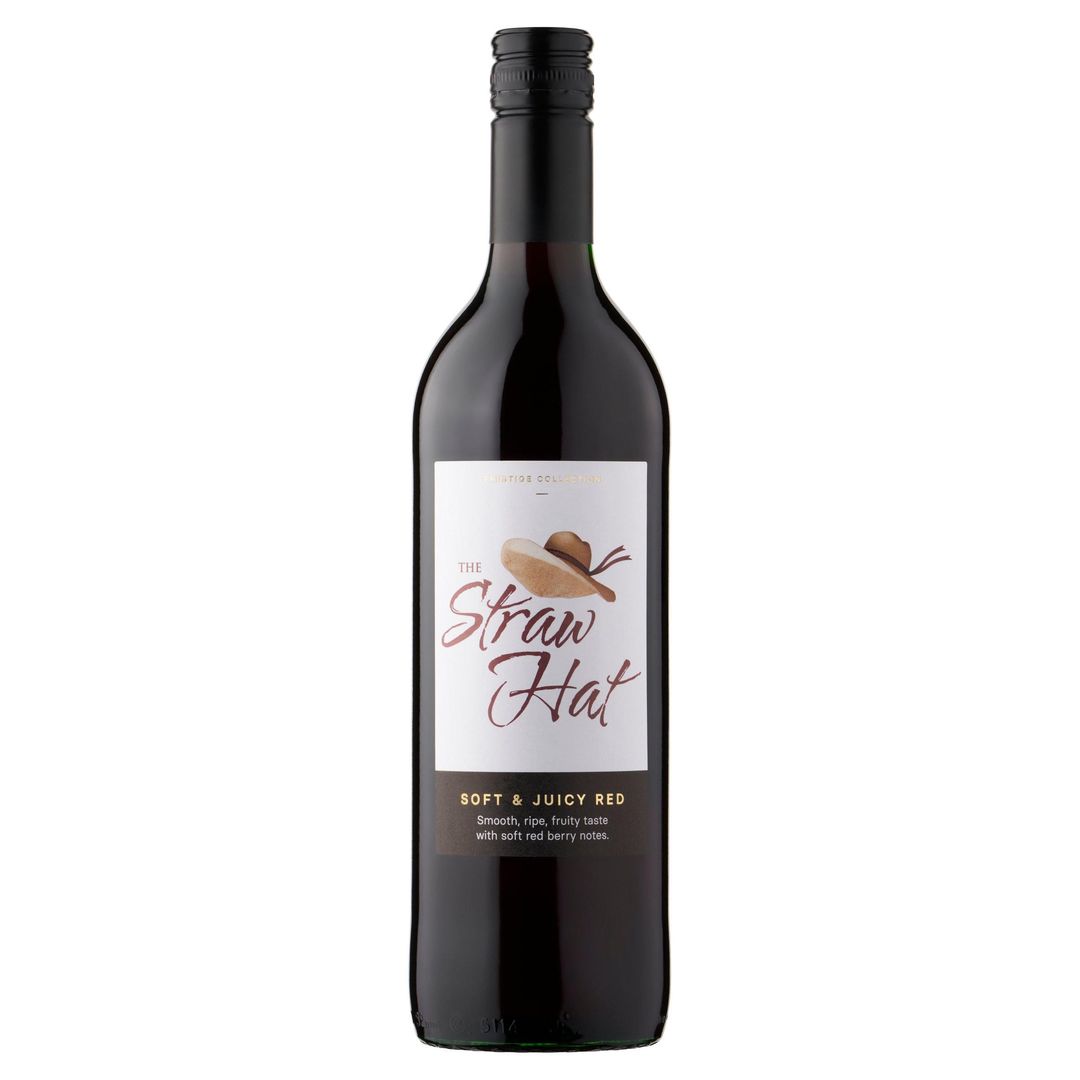 The Straw Hat Soft & Juicy Red 75cl - Image 1