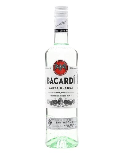 Bacardi Superior / Carta Blanca Rum / Litre Single Modernist Rum