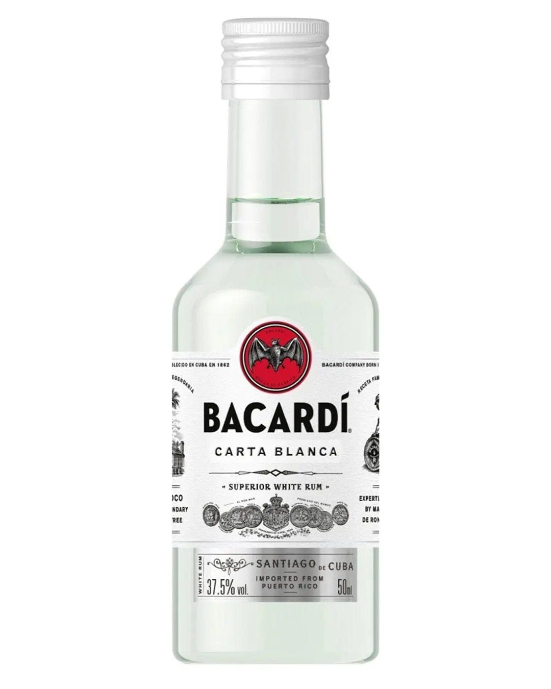 Bacardi Carta Blanca Rum Miniature - Image 1