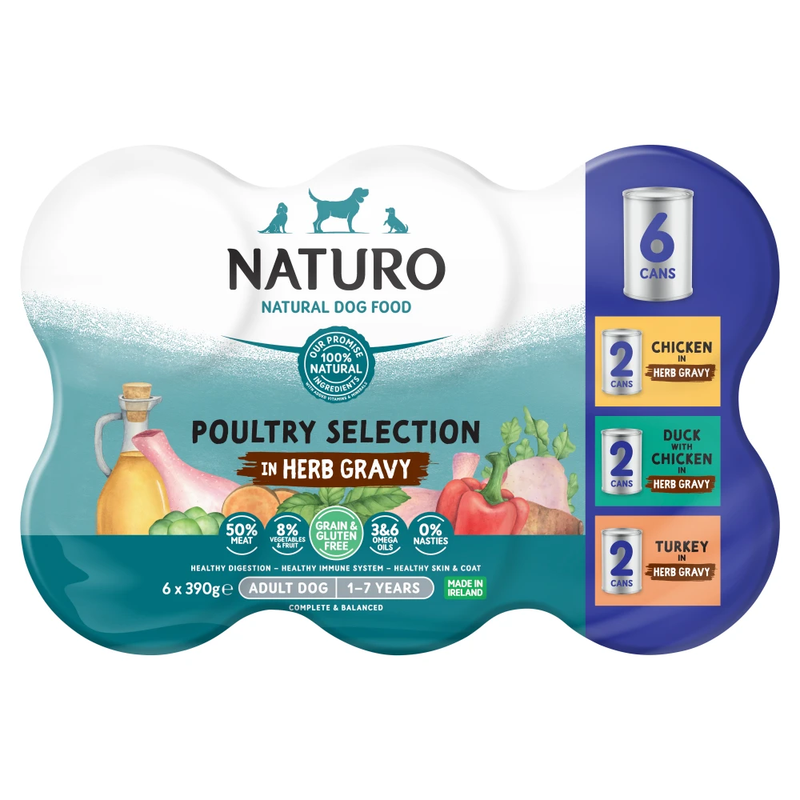 Naturo Grain Free Poultry Selection in Herb Gravy - Image 1