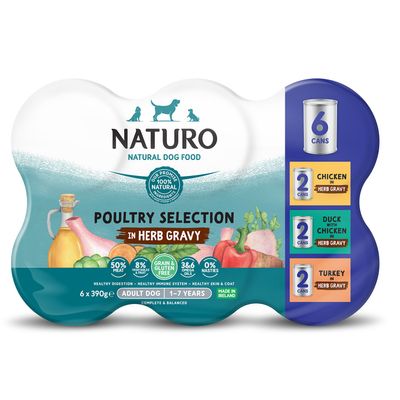 Naturo Grain Free Poultry Selection in Herb Gravy - Thumbnail 2