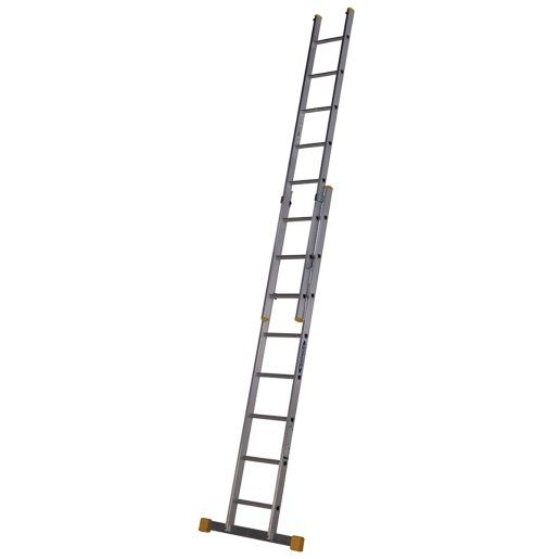 Werner Werner 2.4m - 4.0m Box Section Double Extension Ladder - Image 1