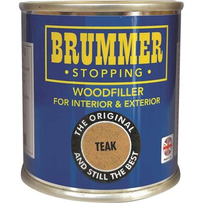 Brummer Wood Filler Teak 250g