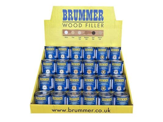 Brummer Wood Filler Counter Display Unit X 24Pc - White - Thumbnail 2