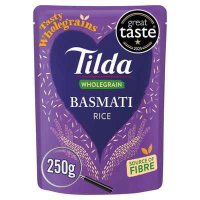 Tilda Microwave Wholegrain Basmati Rice 250g