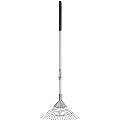 S+J Neverbend Lawn Rake Tubular Steel Handle 48In - Thumbnail 2