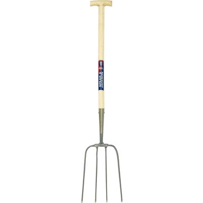 Spear and Jackson Manure Fork Hardwood Shaft