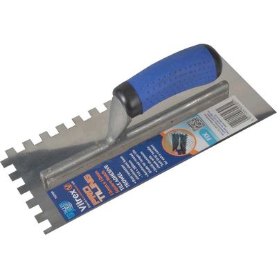 Vitrex 102909 Professional Stainless Steel Adhesive Trowel Square Notches 10Mm