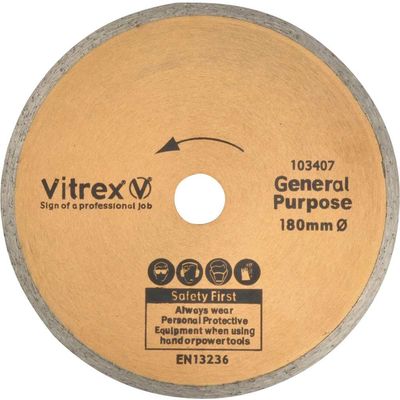 Vitrex 103407 Standard Diamond Blade 180Mm