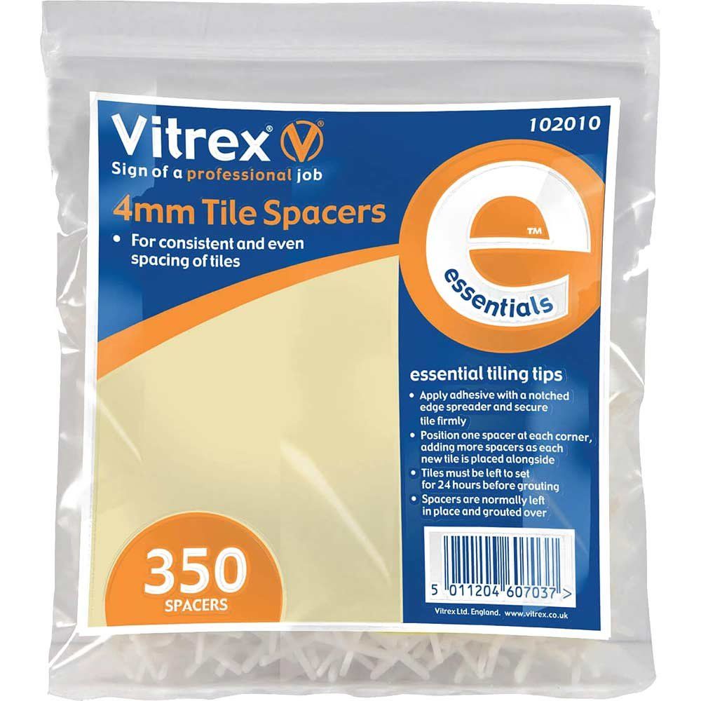 Vitrex 102010 Essential Tile Spacers 4Mm (Pack 350) - Image 1