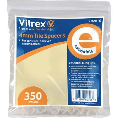 Vitrex 102010 Essential Tile Spacers 4Mm (Pack 350)