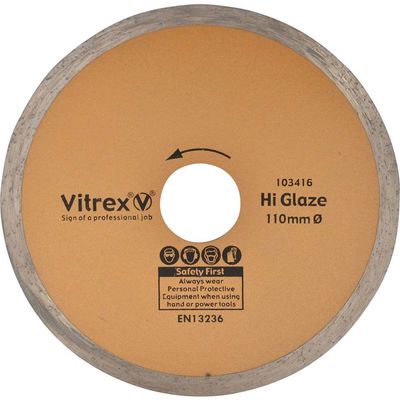 Vitrex 103416 Hi Glaze Diamond Blade 110Mm