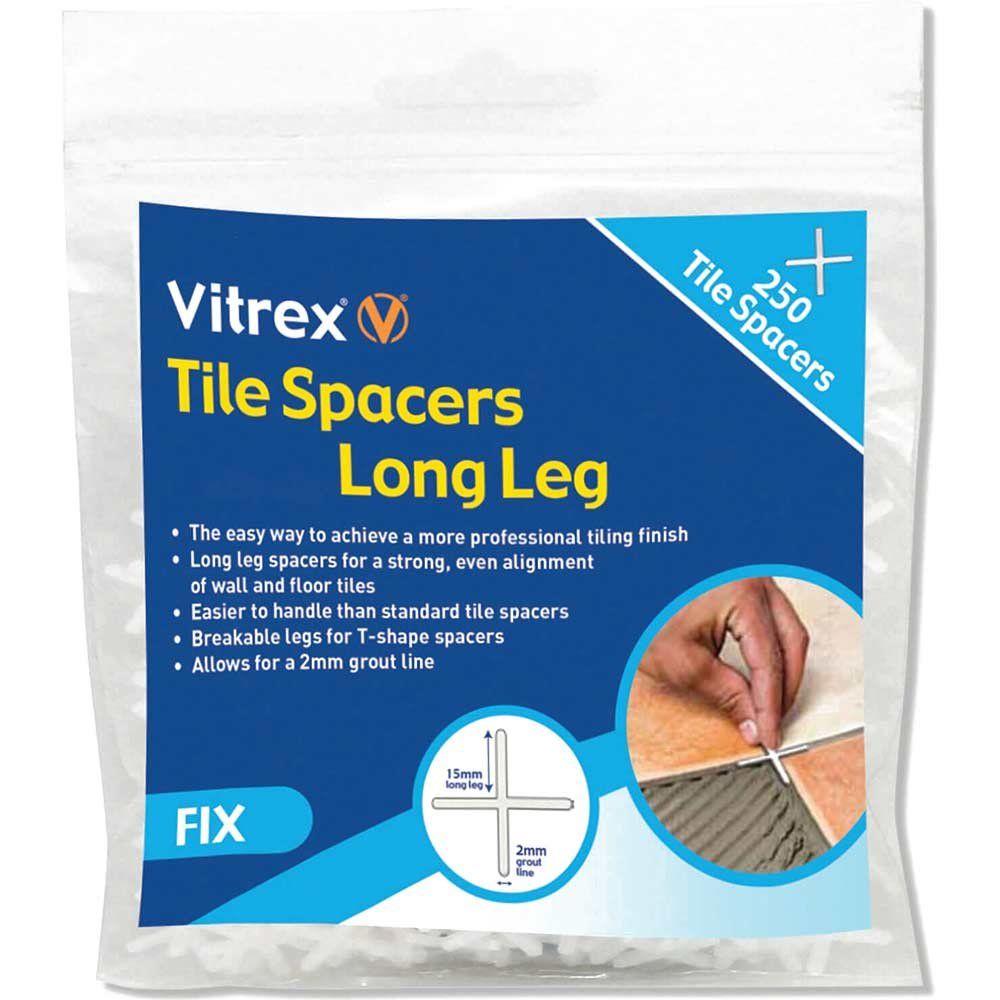 Vitrex LLS3250 Long Leg Spacer 3Mm (Pack 250) - Image 1