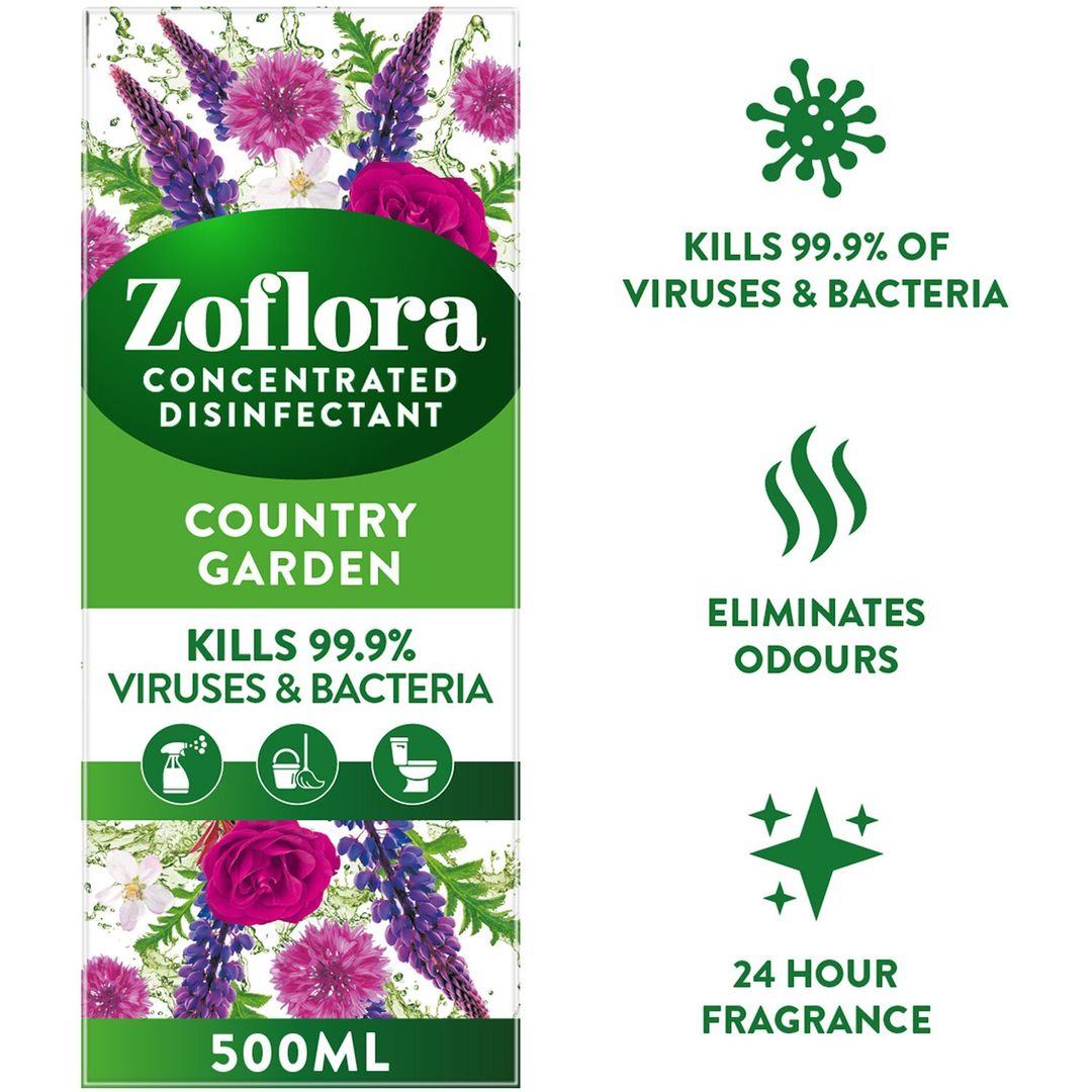 Zoflora Concentrated Multipurpose Disinfectant - Country Garden - Image 1