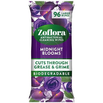 Zoflora 96 Antibacterial Multi-Surface Cleaning Midnight Blooms Large Wipes