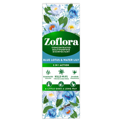 Zoflora Concentrated Multipurpose Disinfectant - 250ml / Blue Lotus and Water Lily