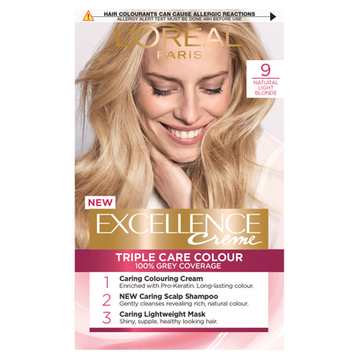 L'Oreal Paris Excellence Creme Natural Light Blonde 9 Hair Dye