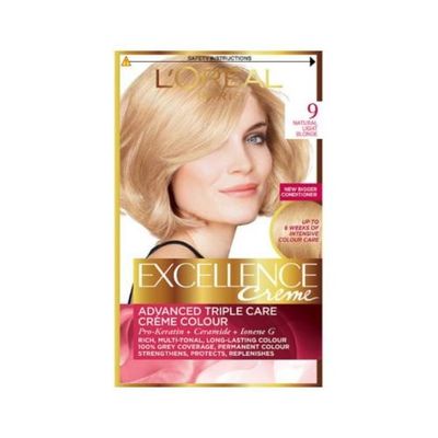 L'Oreal Paris Excellence Creme Natural Light Blonde 9 Hair Dye - Thumbnail 2
