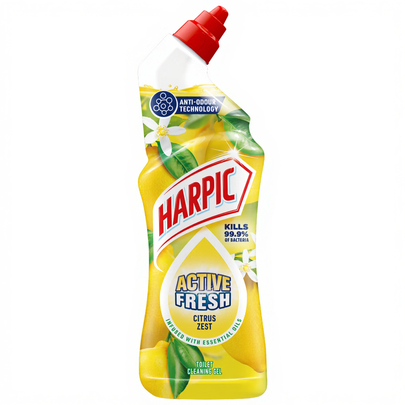 Harpic Active Fresh Citrus Zest Toilet Cleaner Gel 750ml - Image 1