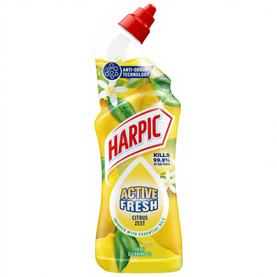 Harpic Active Fresh Citrus Zest Toilet Cleaner Gel 750ml