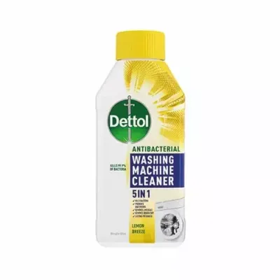 Dettol 5 in 1 Antibacterial Washing Machine Cleaner Lemon Breeze 250ml - Thumbnail 3